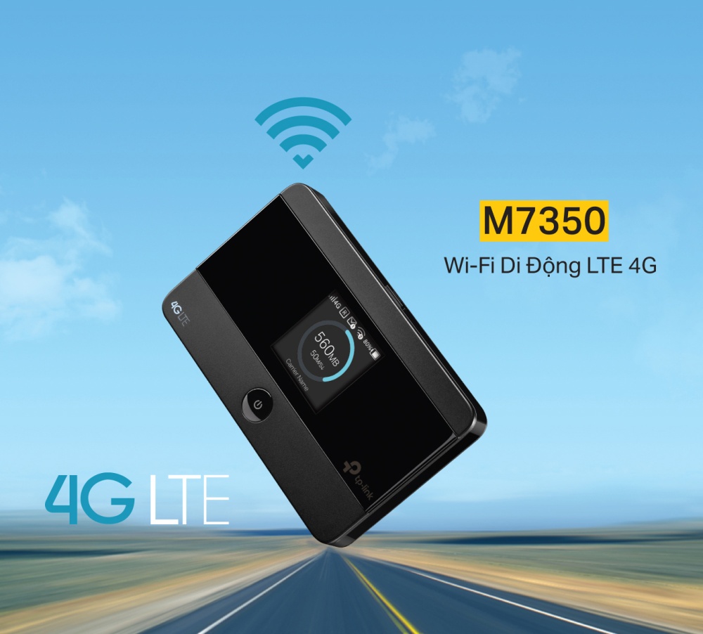 Bộ Phát Wifi Di Động 4g Lte Tplink M7350, Thiết Bị Phát Wifi Di Động 4g Lte-Advanced Tp-Link M7350 V5 150mbps,