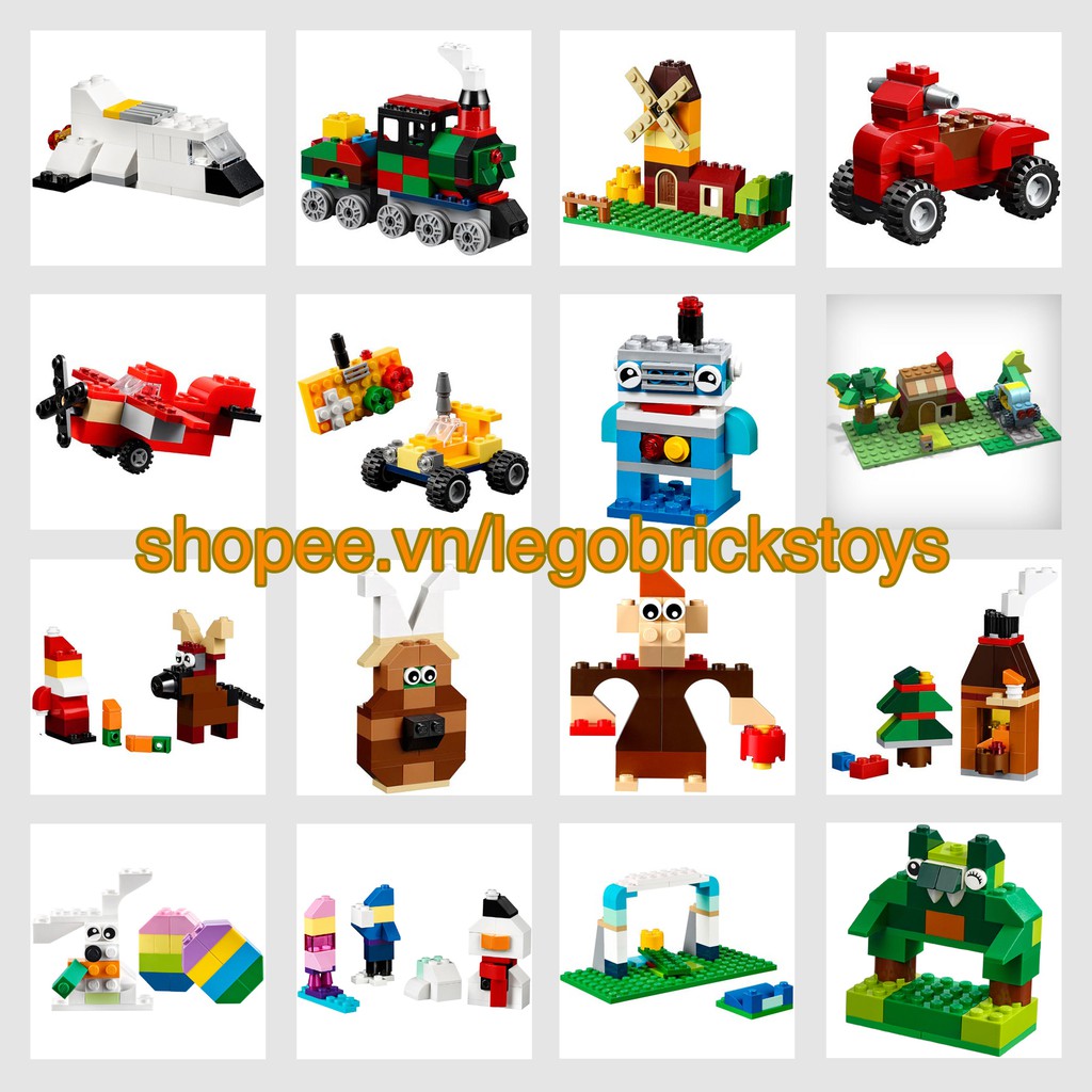 LEGO Classic 10696 (1,05kg, 484 Mảnh Ghép) Thùng Gạch Sáng Tạo Cỡ Trung