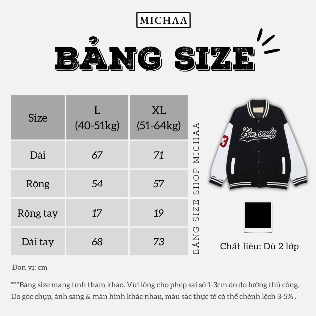 Áo Khoác Bomber Dù NUMBER 5 Nam Nữ Ulzzang Unisex Kiểu Bóng Chày Form Rộng 2 Lớp - MICHAA