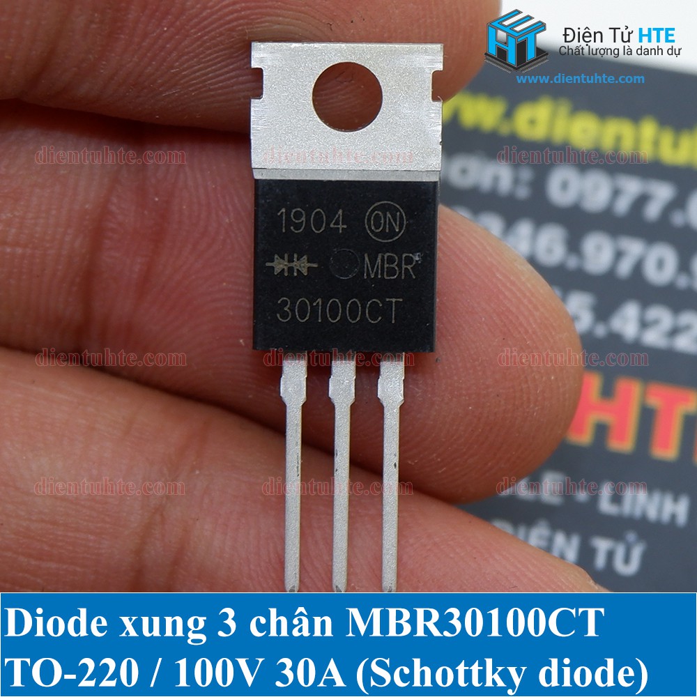 Combo 2 con Diode xung MBR30100CTG B30100G 100V 30A