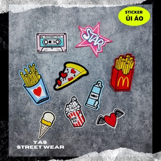 Sticker ủi áo cao cấp, miếng dán quần áo dùng làm Patch ủi, miếng vá quần áo, vá áo phao, trang trí BALO
