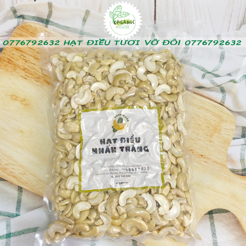 [Nông sản Việt] 1kg Hạt điều tươi vỡ đôi sạch