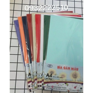 BÌA GIẤY GÂN A4 XẤP 100t