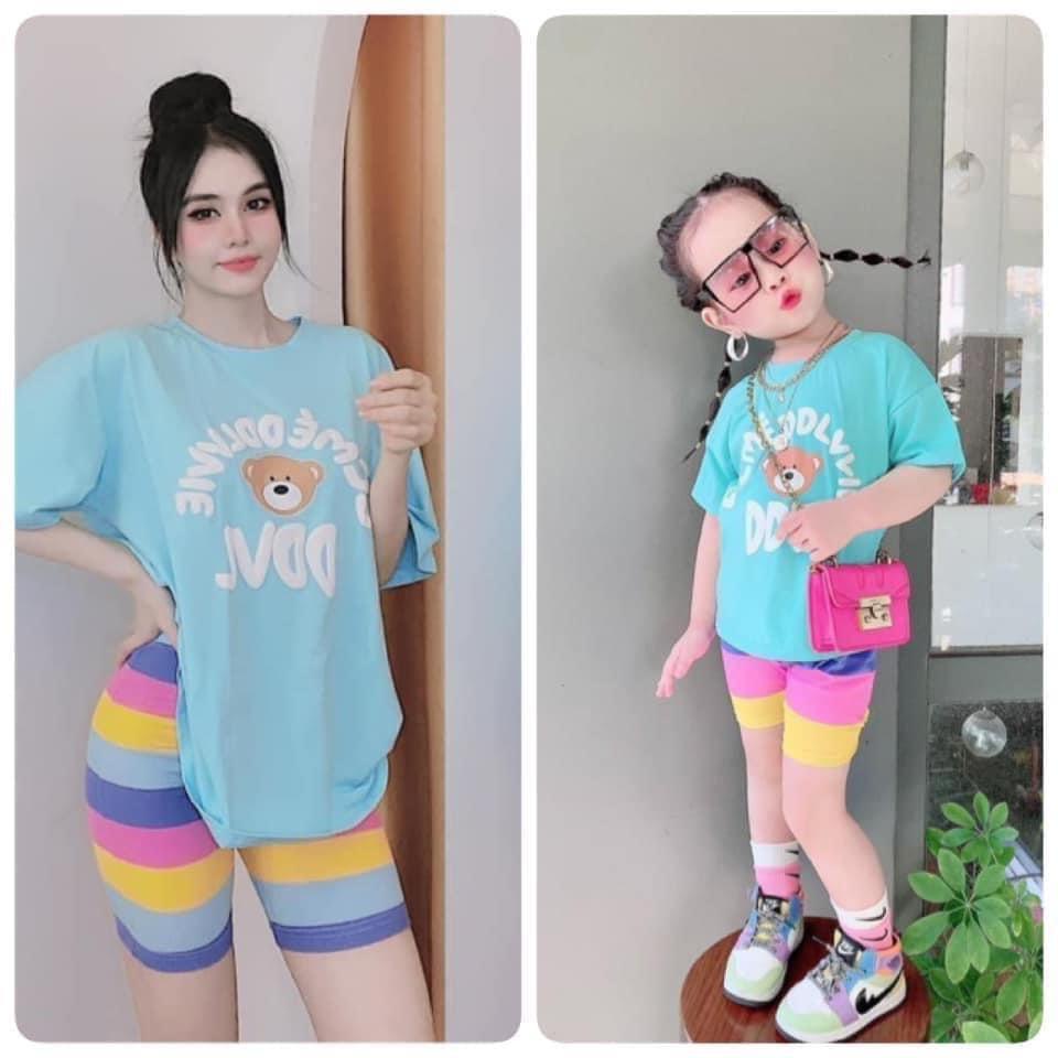 Tomnaukids- - Đồ cặp mẹ hoặc bé siêu dễ thương vải cotton mềm mịn mât