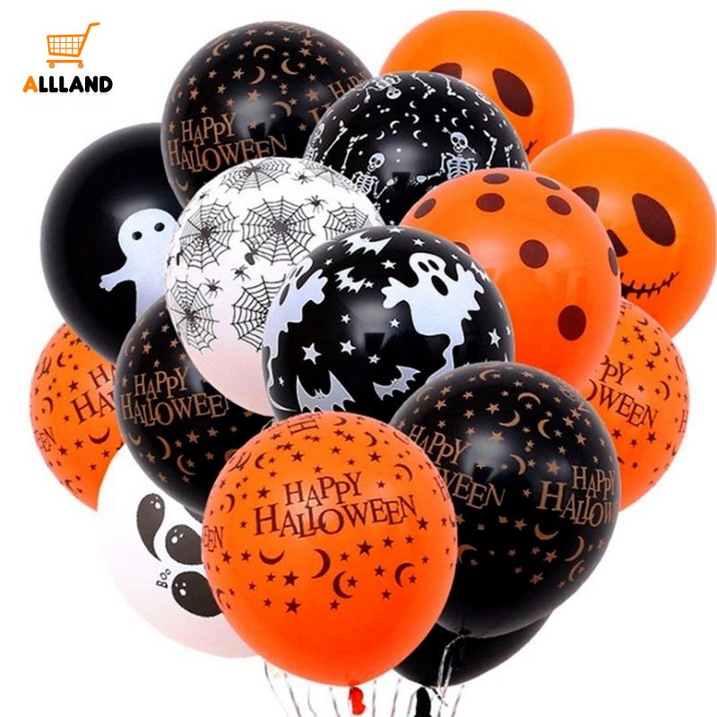 Set 10 Bong Bóng Trang Trí Halloween / Giáng Sinh