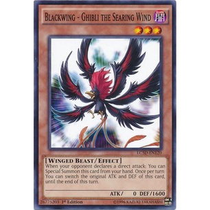 Thẻ bài Yugioh - TCG - Blackwing - Ghibli the Searing Wind  / LC5D-EN120 '