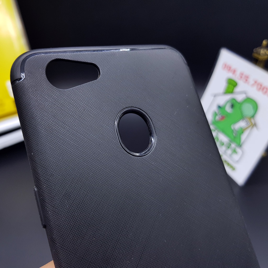 [Ảnh Thật] Ốp Lưng OPPO F5 Dẻo Vân Vải Cross TPU Chống sốc