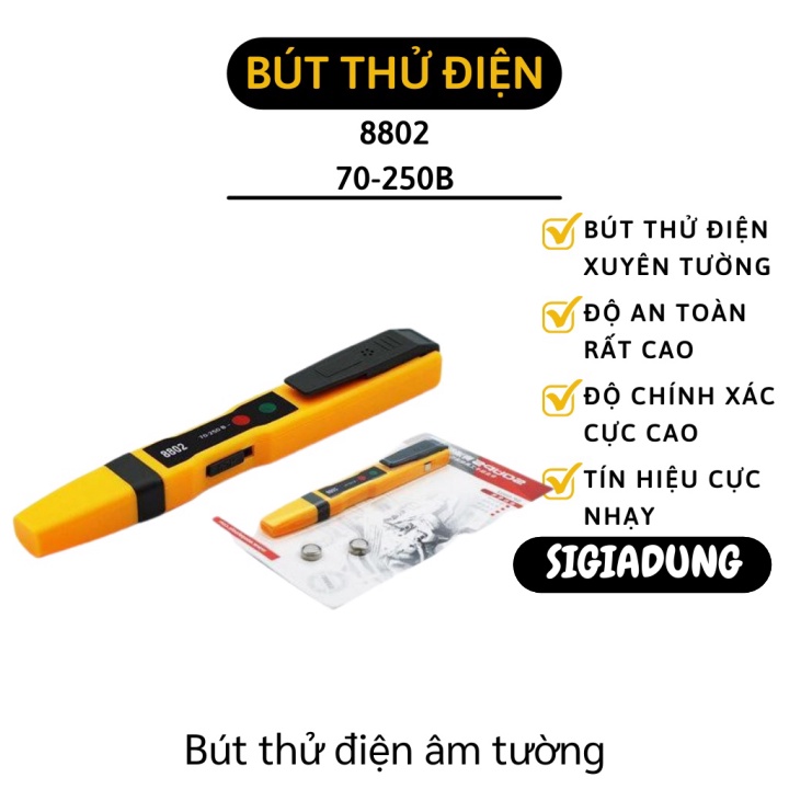 [SGD] Bút thử điện - Thiết Bị Dò Điện Xuyên Tường, Có Đèn Và Âm Thanh Báo 4688