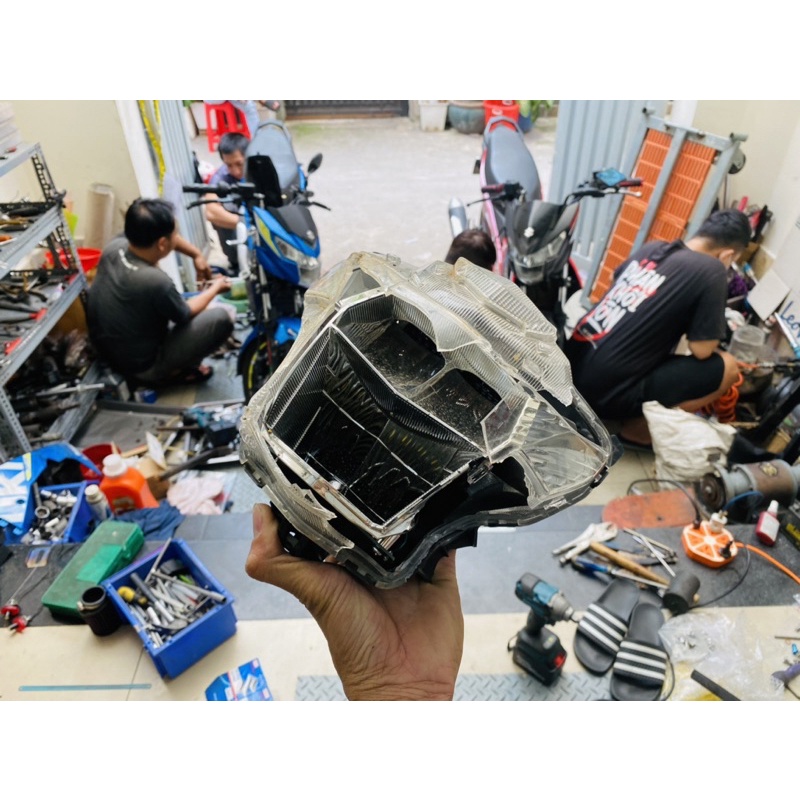 Full đầu đèn 3 món Suzuki Satria Raider Fi