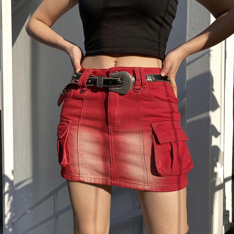 Chân Váy Denim Ngắn Phong Cách Âu Mỹ Thời Trang Mừng Năm Mới