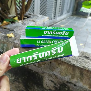 Dầu Lạnh Xoa Bóp Đau Nhức Xương Khớp, Bong Gân, Tốt Cho Bệnh Guot YA GREEN CREAM Thái Lan 50gr