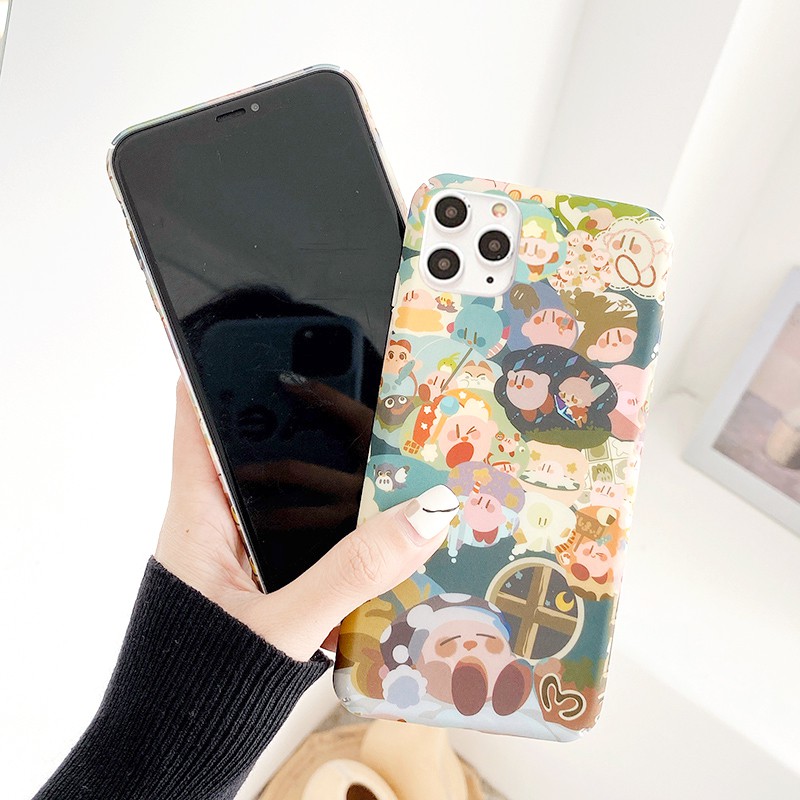 Ốp lưng iphone Kirby sơn dầu cứng 5/5s/6/6plus/6s/6splus/7/7plus/8/8plus/x/xr/xs/11/12/pro/max/plus/promax | BigBuy360 - bigbuy360.vn