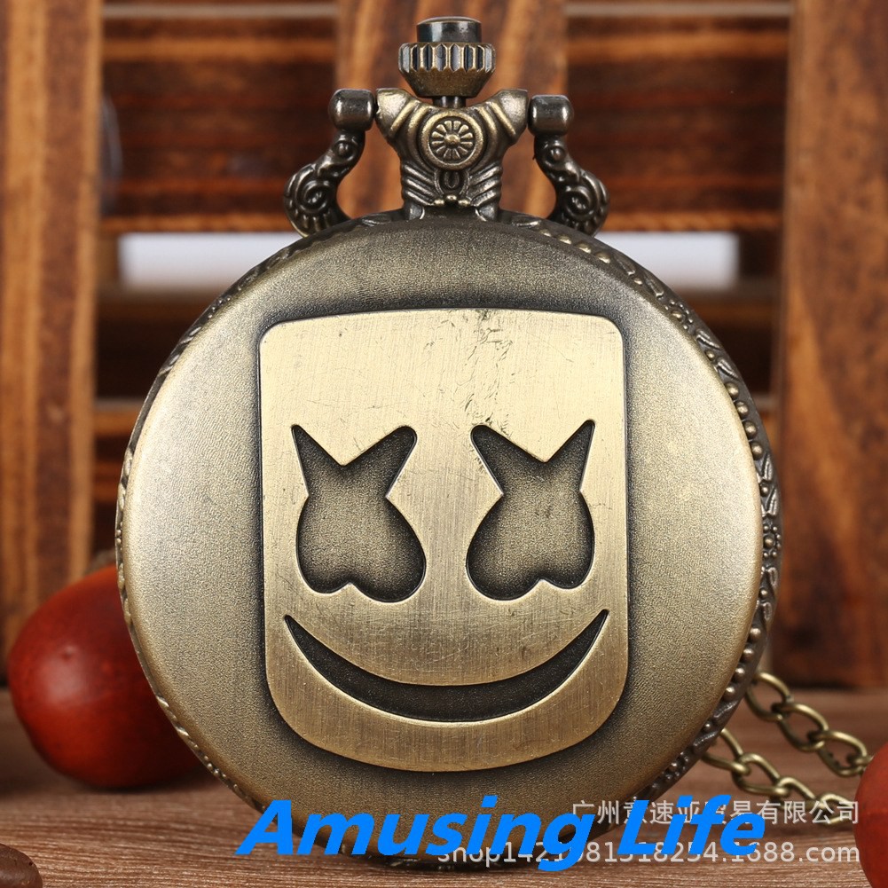 Quartz Pocket Watch Retro Mới Lớn Đồng Hồ Bỏ Túi Marshmallow Mặt Nạ Họa Tiết Đồng Nhiều Màu Cung Cấp Thương Mại Nước Ngo | BigBuy360 - bigbuy360.vn