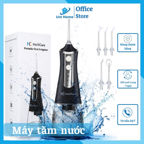 Máy tăm nước Cầm tay HC Hailicare , Tăm nước Làm sạch sâu răng miệng, Nhập khẩu chính hãng - Hàng cao cấp