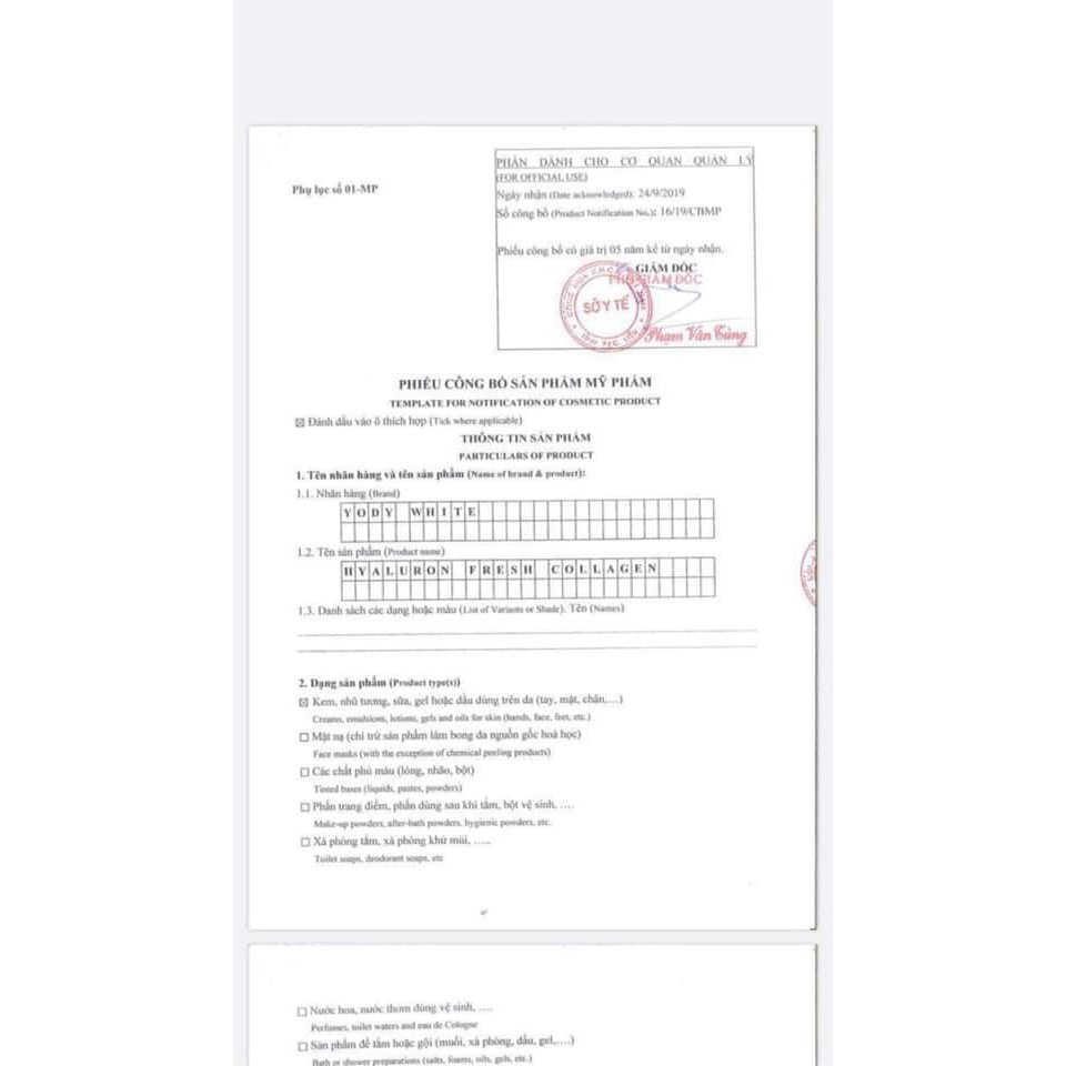 Serum phục hồi da Yody White Phương Anh chính hãng