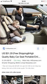 Đai ghế ngồi xe hơi cho bé