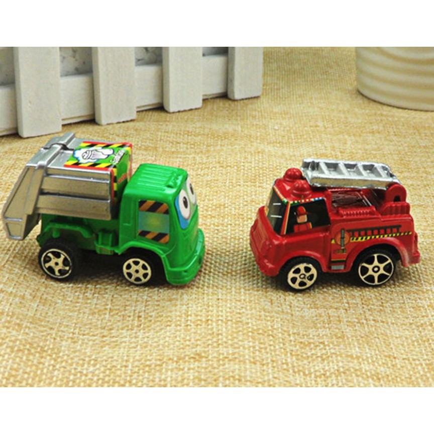 Xe mini nhỏ xe cứu hỏa xe taxi xe ben xe môi trường chạy cót đồ chơi cho bé trai bé gái 1 2 3 4 5 6 7 tuổi baby egg baby