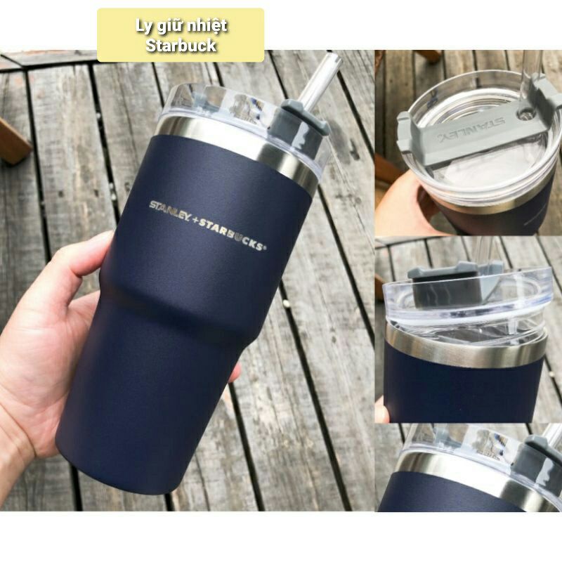 Ly giữ nhiệt Starbucks+ Stanley phiên bản limited 600ml inox 316 an toàn