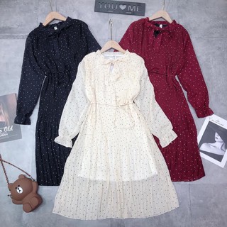 Váy maxi chấm bi