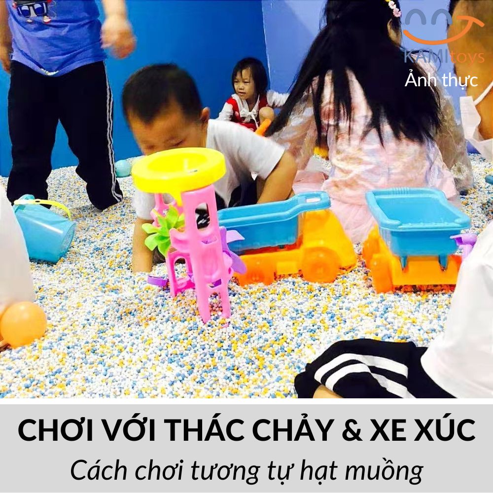 Đồ chơi xúc hạt muồng hạt gốm sứ cát biển cát động lực (Bán kèm các Bộ chơi có khuôn) km50109
