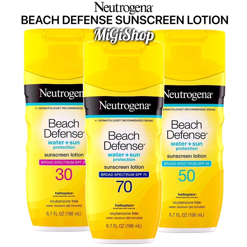 [Hàng Mỹ] Kem Chống Nắng Đi Biển Neutrogena Beach Defense Sunscreen 198ml