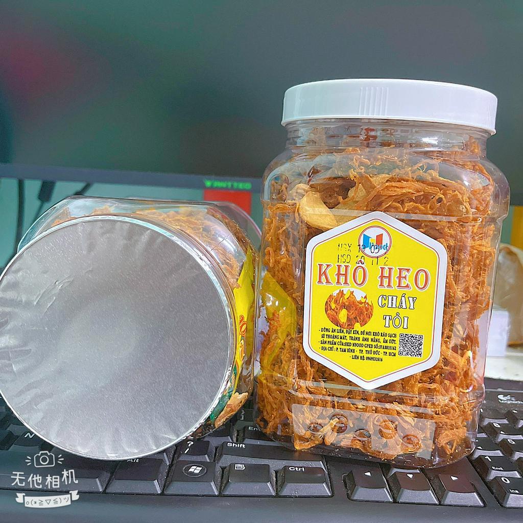 KHÔ HEO CHÁY TỎI HỘP 500gram - Loại Tươi Ngon