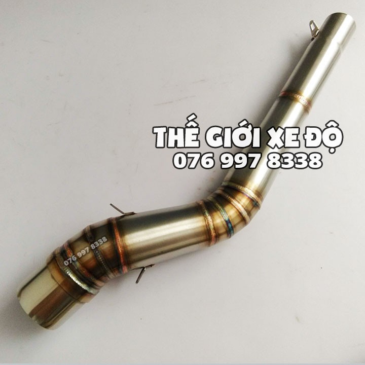 Bộ pô Leovince cacbon cổ pô tăng Ex 150 2 khúc - Bô leo cổ pô tăng exciter 150 drag