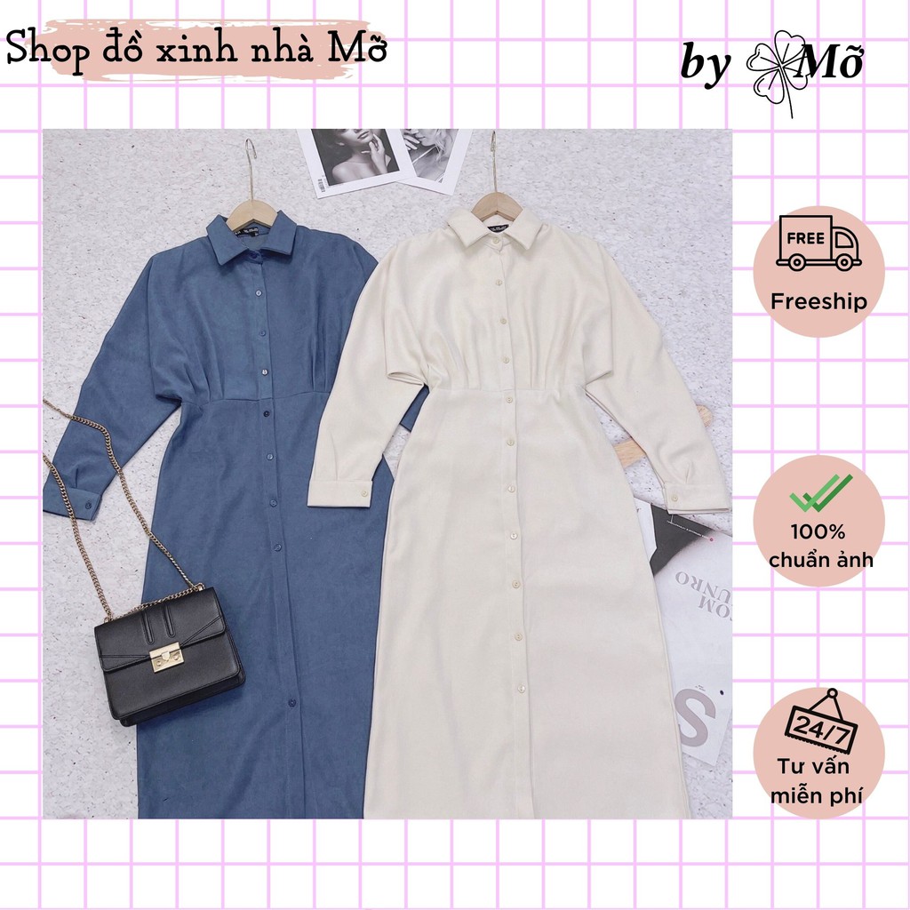 Váy nhung cánh dơi ly eo phong cách cô gái Hàn Quốc sang chảnh