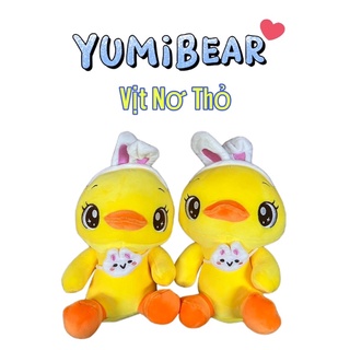 Thú nhồi bông mềm vịt nơ thỏ 🦆20cm