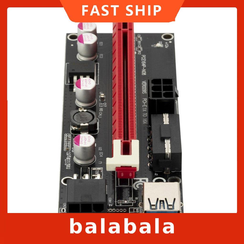 Thẻ đồ họa PCie 3 trong 1 VER009S Pci-e 1x đến 16x 6 Pin | BigBuy360 - bigbuy360.vn