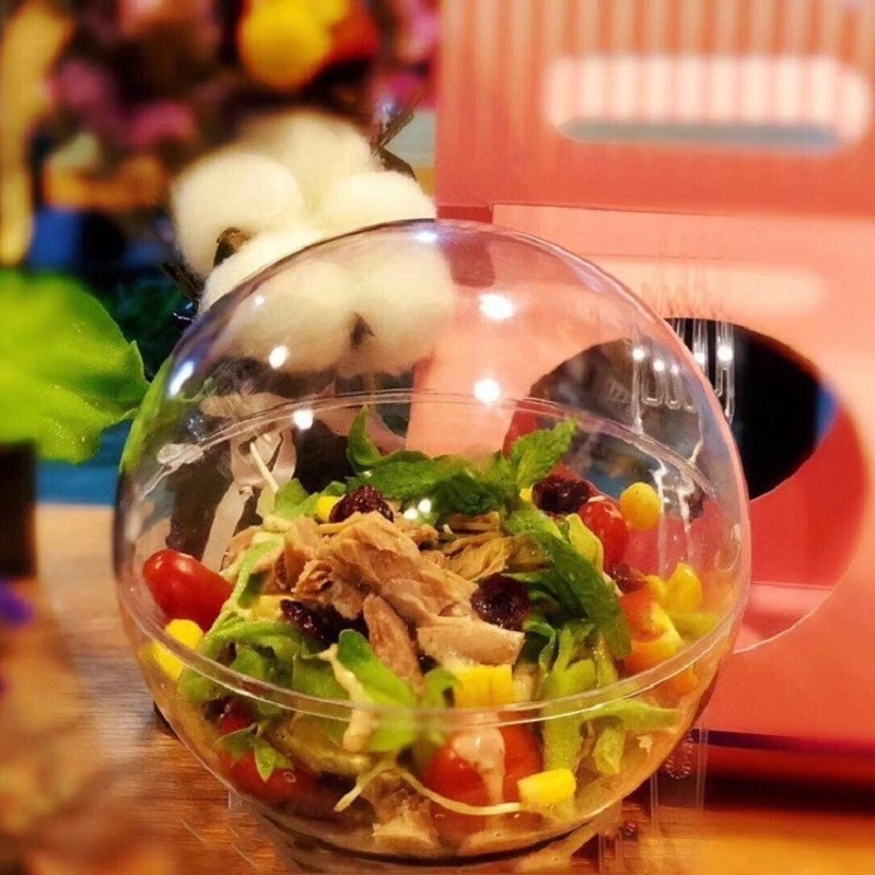 1 Trái Châu Nhựa Trong Suốt 6 Kích Cỡ Trang Trí Cây Thông Noel
