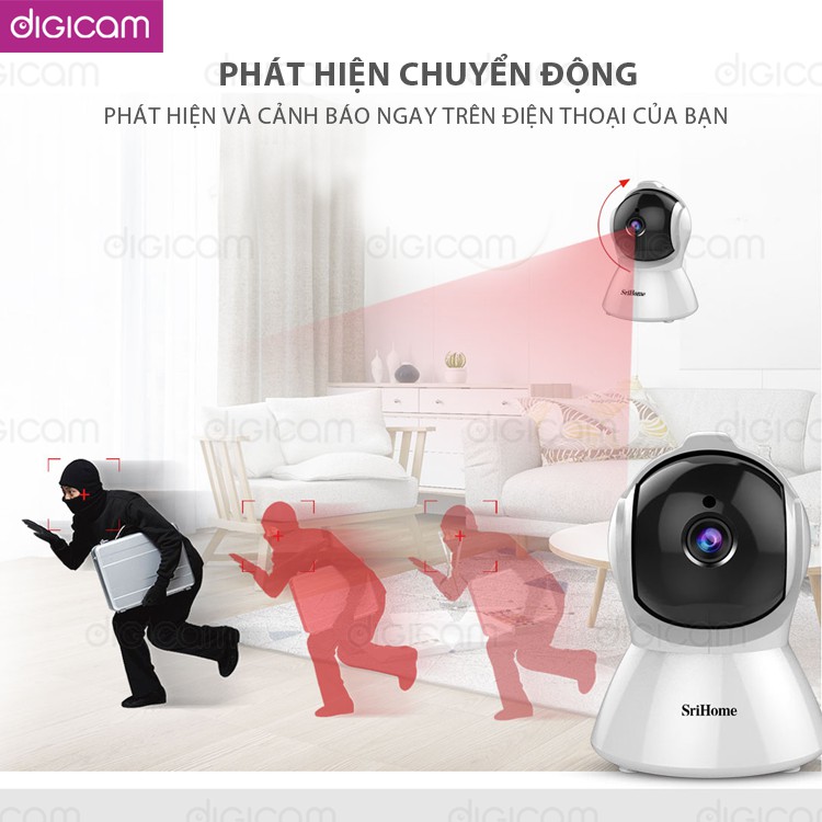 Camera Srihome SH025 - 2.0mp FHD 1080P - Đàm thoại 2 chiều | BigBuy360 - bigbuy360.vn