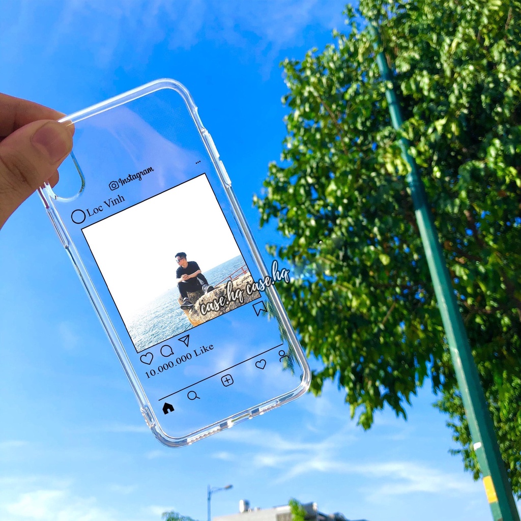 Ốp lưng iphone in hình theo yêu cầu KHUNG Face.book, Instagram hot trend