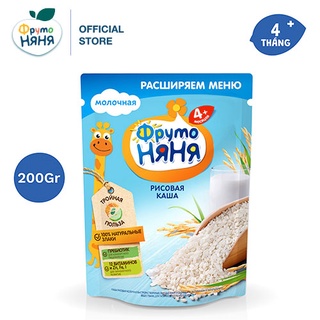 Bột ăn dặm gạo sữa Fruto Nyanya 200g