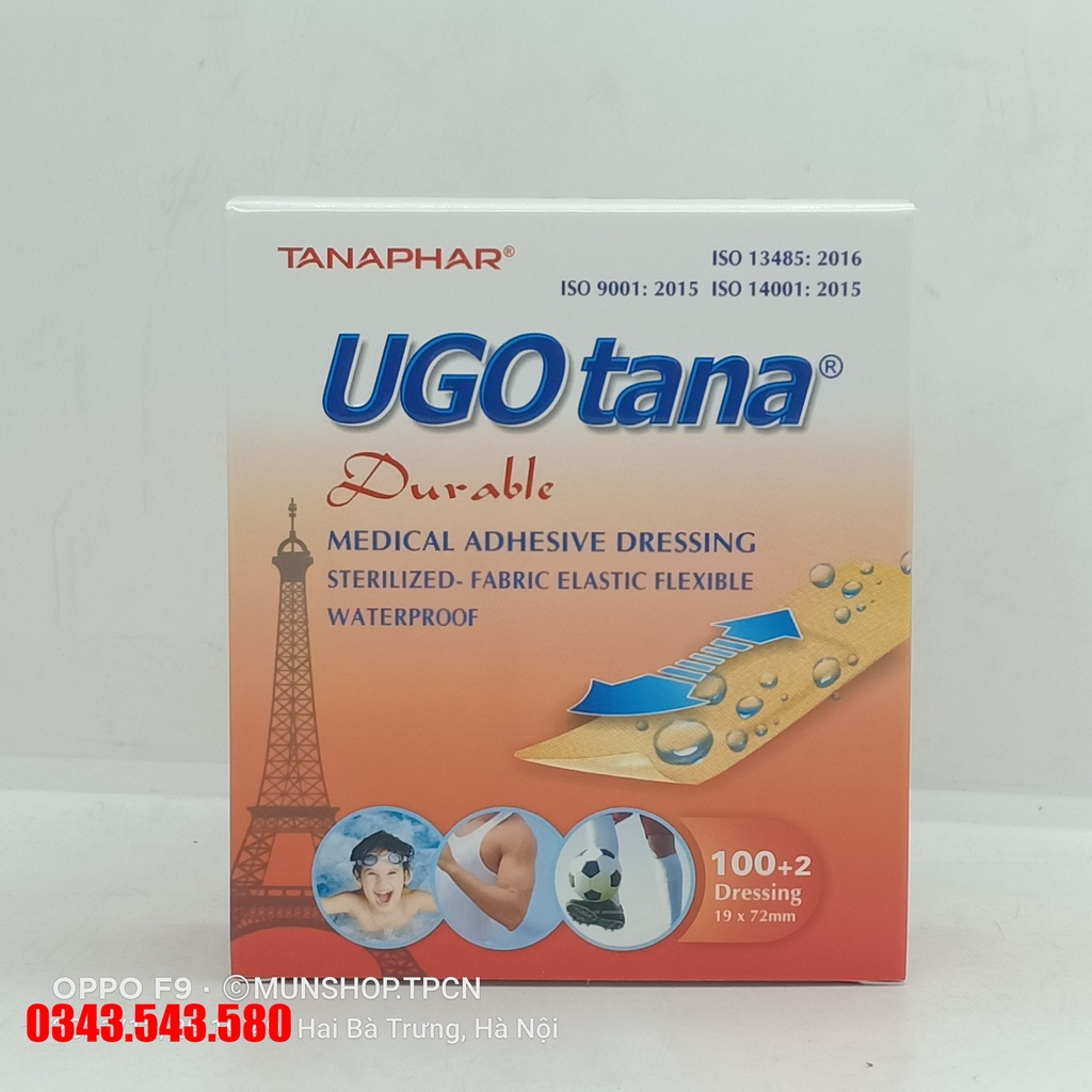 Băng dính cá nhân y tế UGOTANA 19mm*72mm