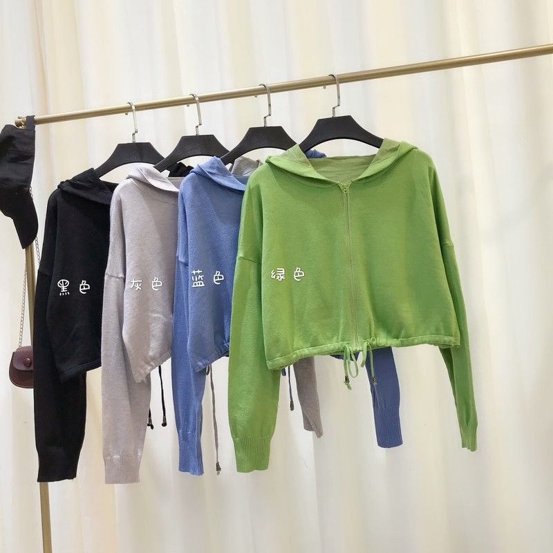 Áo Hoodie Dài Tay Phong Cách Hàn Quốc Cho Nữ