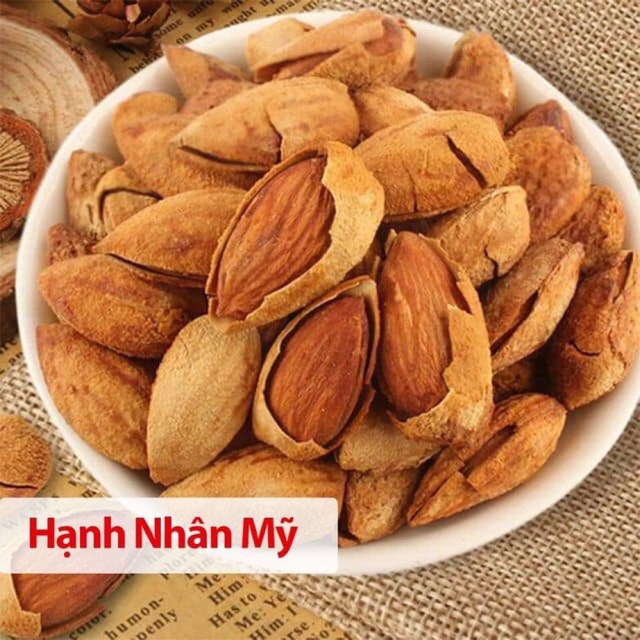 1kg Hạnh Nhân Rang Bơ Mỹ Vỏ Mỏng, Hạt To - quaduahau18