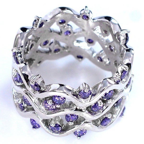 Nhẫn Đeo Tay Kim Loại Đính Đá Màu Thời Trang Cho Nữ