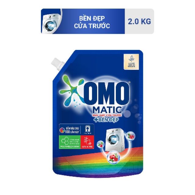 Túi Nước giặt Omo Matic cửa trước 2kg/ 2,9kg/ 3,7kg