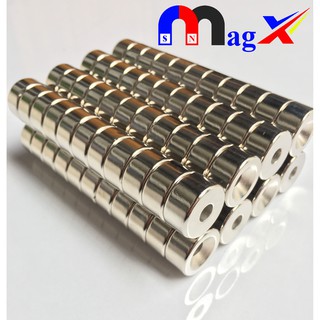 Nam Châm Hít Bi Siêu Mạnh - Nam Châm Gắn Bi Ná Cao Su Ø20x10mm Lỗ M6
