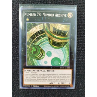 [FREESHIP] thẻ bài NUMBER 78: NUMBER ARCHIVE