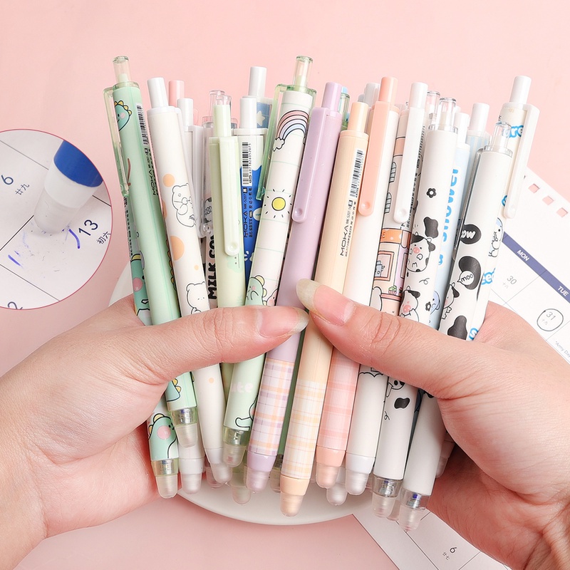 Bút Mực Gel Bằng Nhựa Họa Tiết Hoạt Hình Đáng Yêu Có Thể Xóa Được Cho Học Sinh