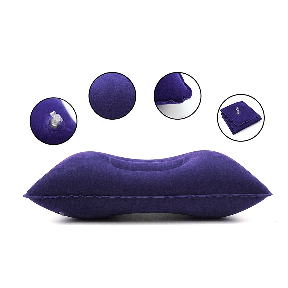 [Hàng mới về] Gối Bơm Hơi Siêu Nhẹ Tiện Lợi Cho Du Lịch Dã Ngoại