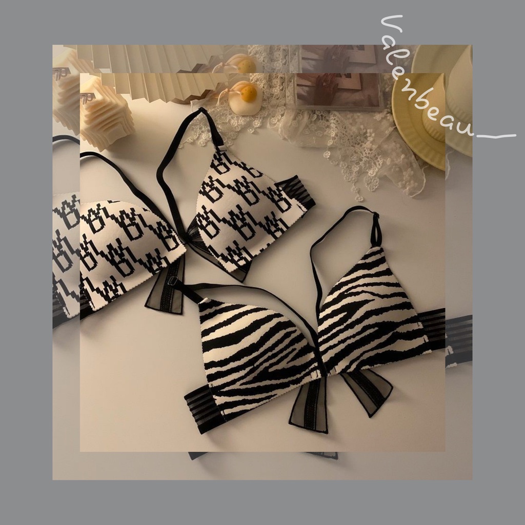 Áo bra siêu sexy nơ sau lưng, cài trước, đệm mỏng, không gọng | BigBuy360 - bigbuy360.vn