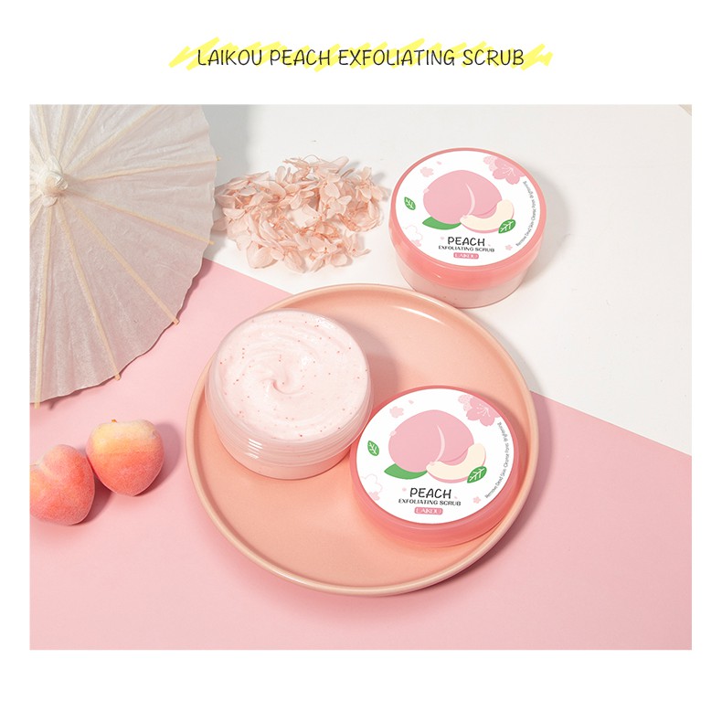 Kem tẩy tế bào chết LAIKOU làm trắng da loại bỏ mụn chăm sóc làn da toàn thân 90g