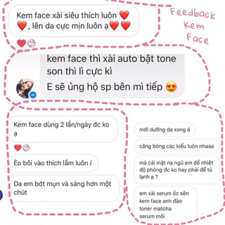 KEM FACE ANH ĐÀO HANDMADE