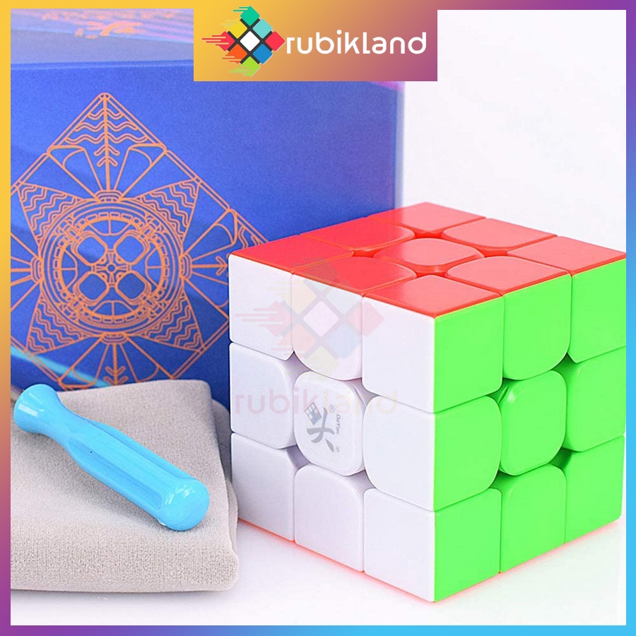 Rubik DaYan GuHong V4 M Rubic 3x3 Nam Châm Stickerless Không Viền 3 Tầng Flagship Đồ Chơi Trí Tuệ Trẻ Em