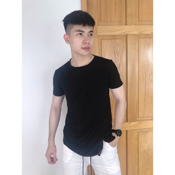 áo thun tà xéo trơn Nô Store