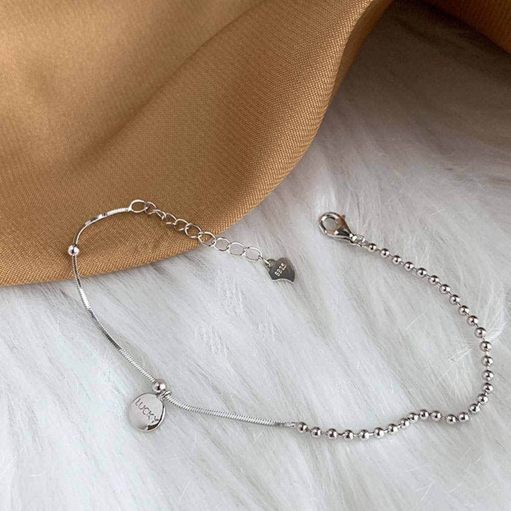 Vòng tay chuỗi hạt tròn cầu may thời trang Hàn Quốc