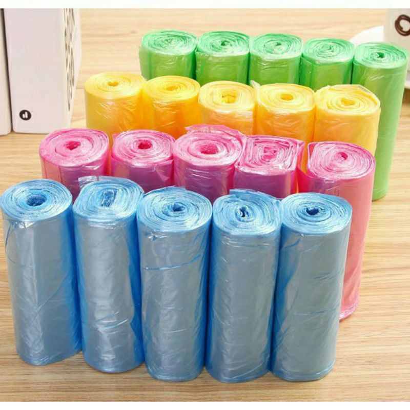 Set 5 cuộn túi nilon đựng rác tiện dụng